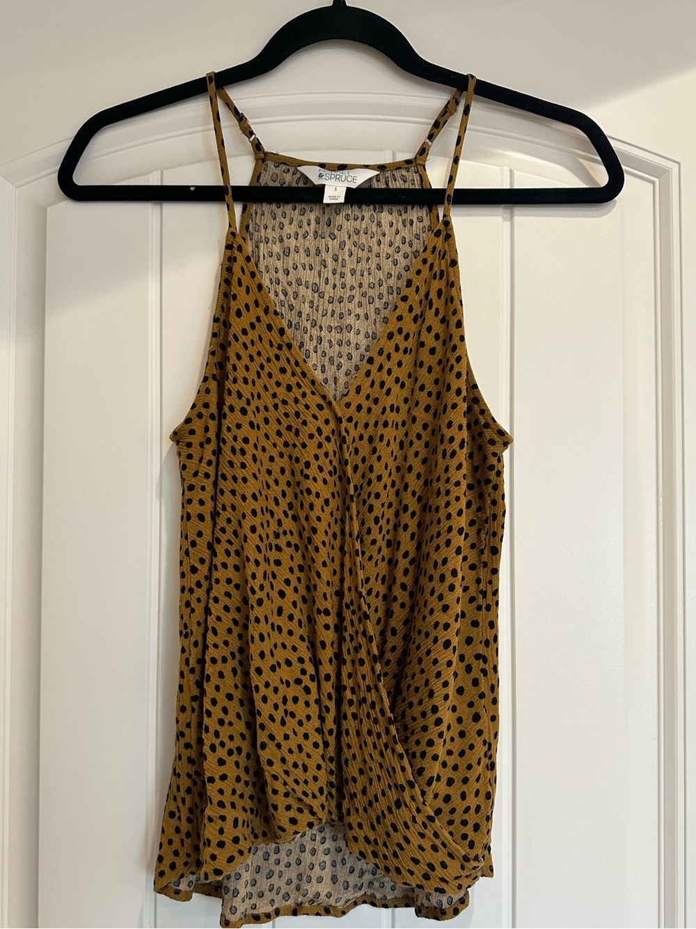 Market & Spruce Animal Print Style Halter Top Size Small
